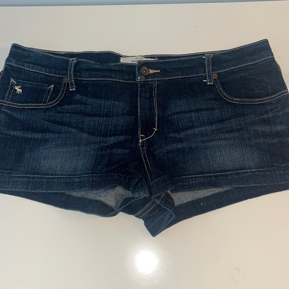 Abercrombie & Fitch Dark Denim Jean Shorts